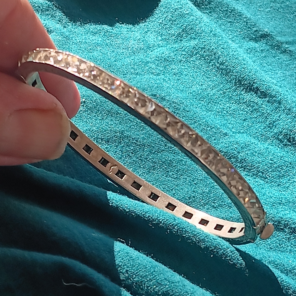 Vintage Sterling And White Sapphire Bracelet